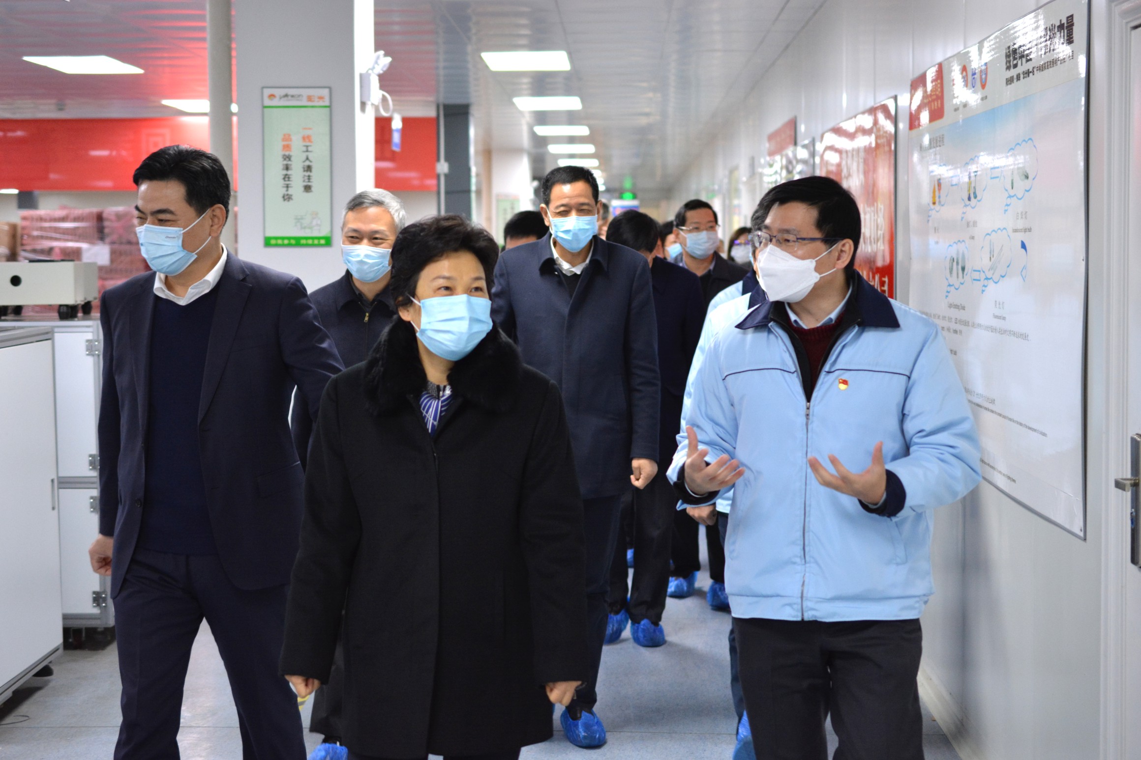 省政協主席葛慧君到陽光指導督查疫情防控和復工復產工作